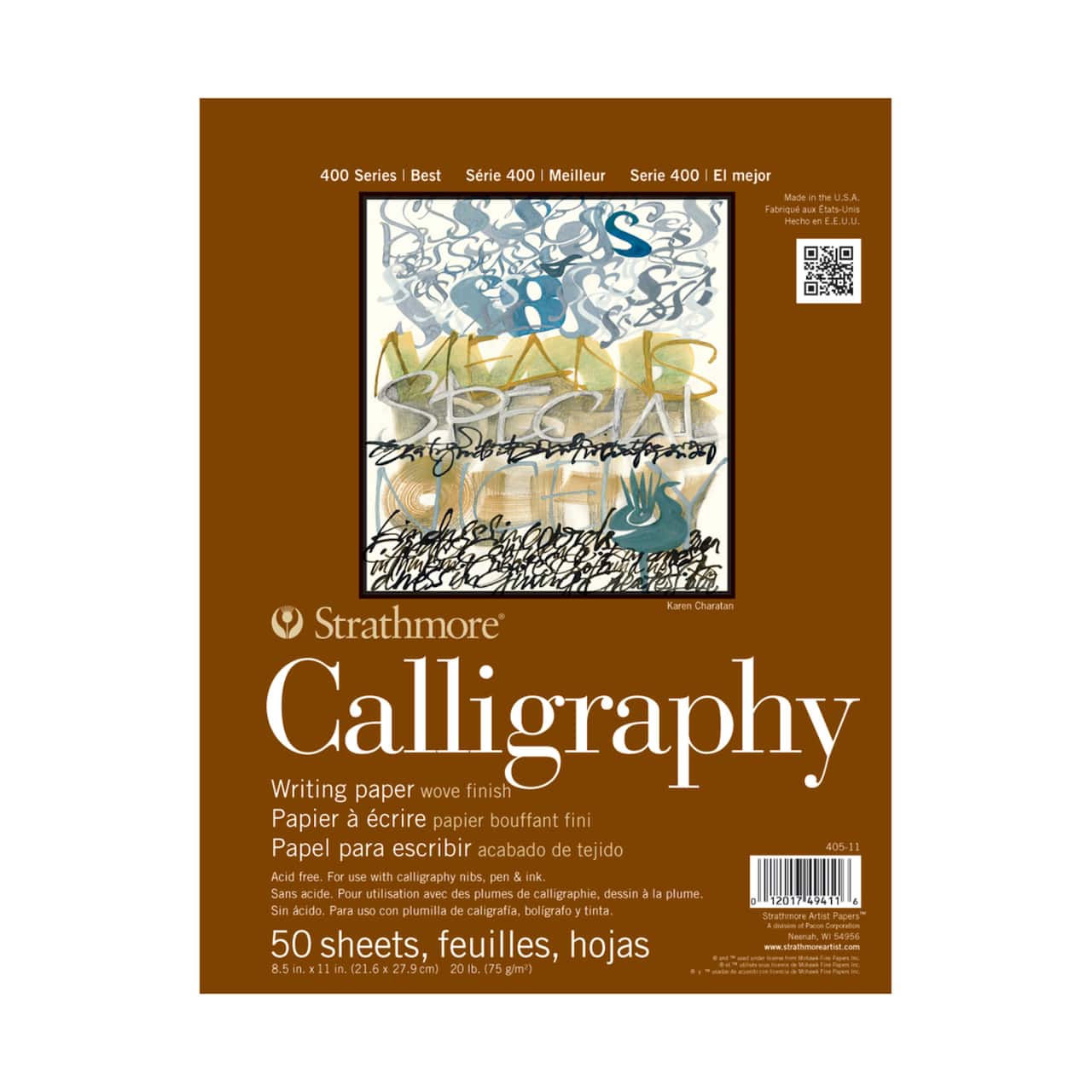 Strathmore® 400 Series 8.5" x 11" Calligraphy Paper Pad
